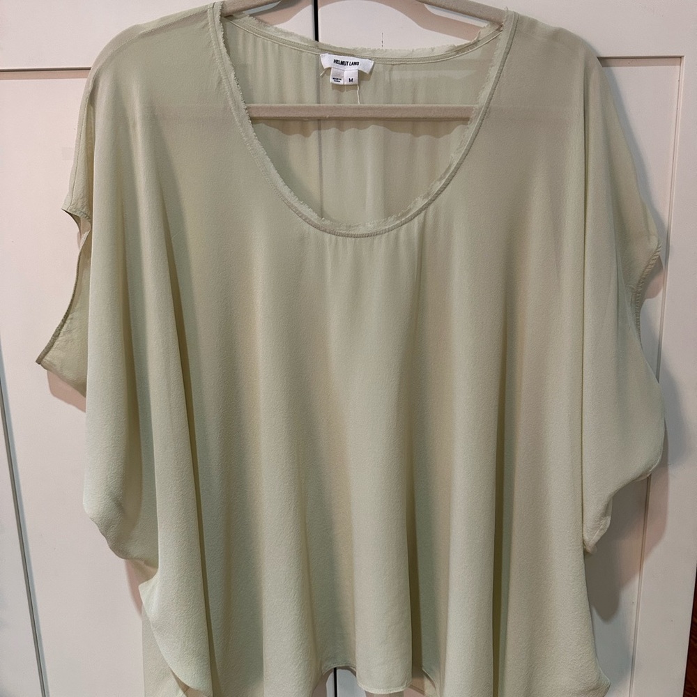 Helmut Lang Light Green Blouse